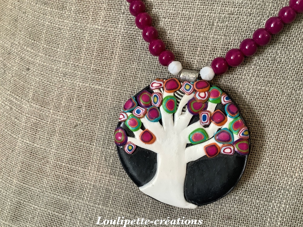 Collier arbre de vie ou fleurs des champs