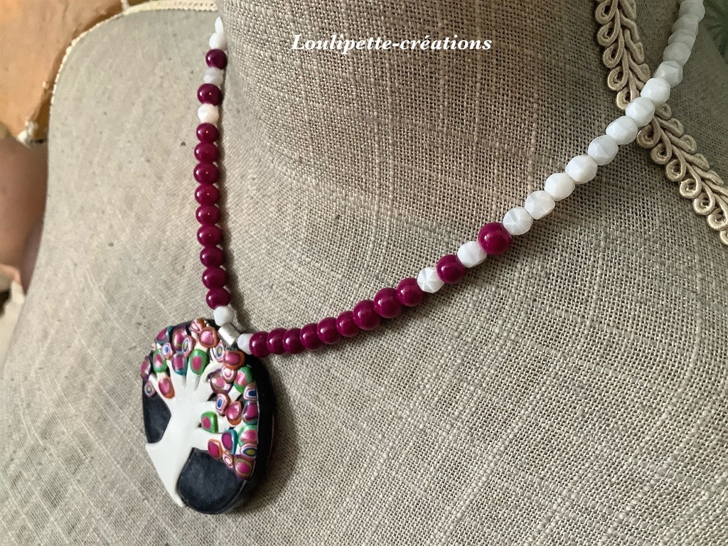 Collier arbre de vie ou fleurs des champs