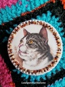 Broche chat profil